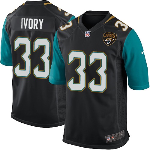 Men's Game Chris Ivory Nike Jersey Black Alternate - #33 NFL Jacksonville Jaguars